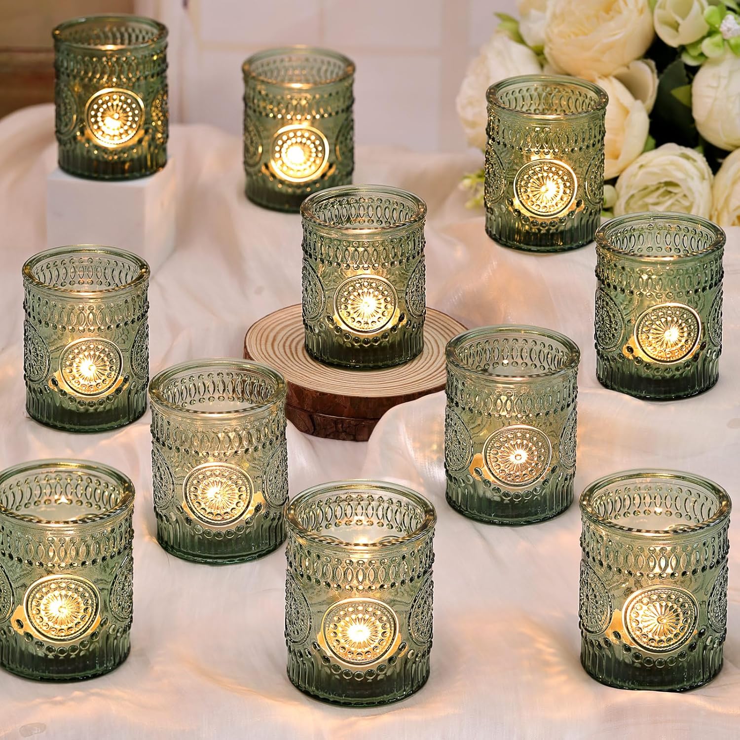 Sage Green Votives Style 1